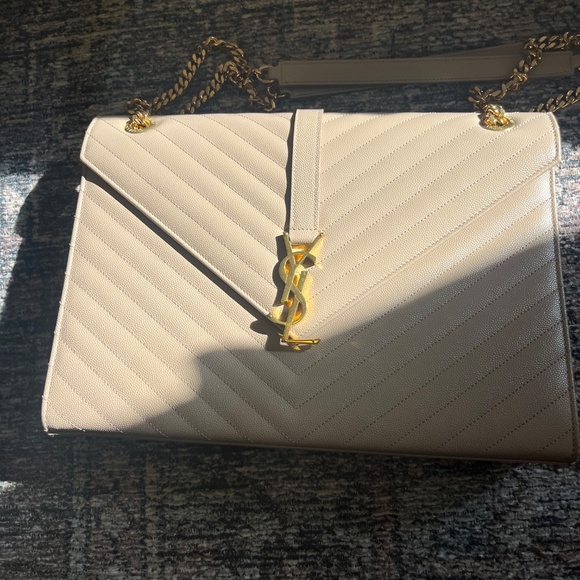 YSL Large Monogram Matelasse Envelope Bag- Saint Laurent - Picture 3 of 11